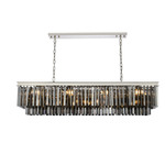 Sydney Linear Chandelier - Polished Nickel / Silver