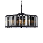 Chelsea Chandelier - Matte Black / Silver