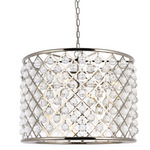 Madison Teardrop Chandelier - Polished Nickel / Clear