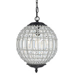 Olivia Pendant - Dark Bronze / Clear