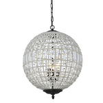 Olivia Pendant - Dark Bronze / Clear