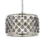 Madison Faceted Crystal Chandelier - Polished Nickel / Silver