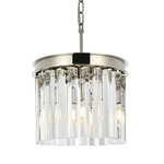 Sydney Chandelier - Polished Nickel / Clear