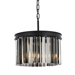 Sydney Chandelier - Matte Black / Silver