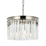 Sydney Chandelier - Polished Nickel / Clear