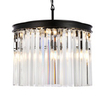 Sydney Chandelier - Matte Black / Clear