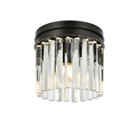 Sydney Ceiling Light - Matte Black / Clear