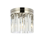Sydney Ceiling Light - Polished Nickel / Clear