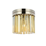 Sydney Ceiling Light - Polished Nickel / Golden Teak