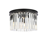 Sydney Ceiling Light - Matte Black / Clear