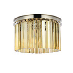 Sydney Ceiling Light - Polished Nickel / Golden Teak