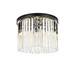 Sydney Ceiling Light - Matte Black / Clear