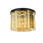 Sydney Ceiling Light - Matte Black / Golden Teak