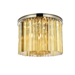 Sydney Ceiling Light - Polished Nickel / Golden Teak