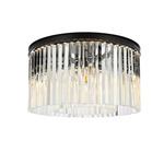 Sydney Ceiling Light - Matte Black / Clear