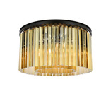 Sydney Ceiling Light - Matte Black / Golden Teak