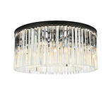Sydney Ceiling Light - Matte Black / Clear