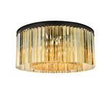Sydney Ceiling Light - Matte Black / Golden Teak