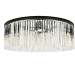 Sydney Ceiling Light - Matte Black / Clear