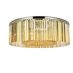 Sydney Ceiling Light - Polished Nickel / Golden Teak