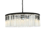 Sydney Chandelier - Matte Black / Clear