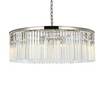 Sydney Chandelier - Polished Nickel / Clear