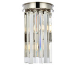 Sydney Wall Sconce - Polished Nickel / Clear