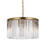 Sydney Gold Pendant - Satin Gold / Clear