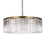 Sydney Gold Pendant - Satin Gold / Clear