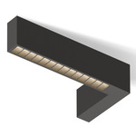 Offset L Low Glare / High Efficiency Ceiling Light - Black