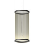 Array Cylindrical Pendant - Matte Black / Green