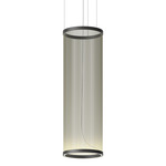 Array Cylindrical Pendant - Matte Black / Green