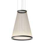 Array Conical Pendant - Matte Black / Beige