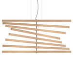 Rhythm Wood Vertical Pendant - White Oak