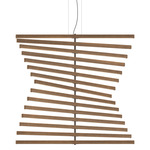 Rhythm Wood Vertical Pendant - American Walnut