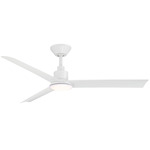 Flair Smart Ceiling Fan with Color-Select Light - Matte White / Frosted