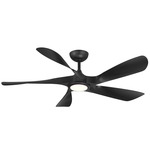 Swirl 5 Smart Ceiling Fan with Color-Select Light - Matte Black / Frosted