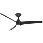 Novelle Smart Ceiling Fan with Color-Select Light - Matte Black / Frosted