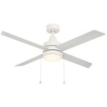 Quade Ceiling Fan with Color-Select Light - Matte White / Frosted