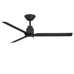 Smooth Smart Ceiling Fan with Color-Select Light - Matte Black / Matte Black / Opal