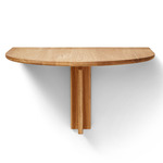Trefoil Folding Wall Table - Natural Oak