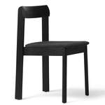 Upholstered Blueprint Chair - Black / Black
