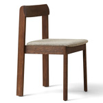 Upholstered Blueprint Chair - Smoked Oak / Gray