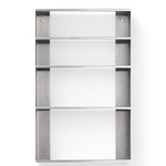 Taper Wall Shelf Unit - Brushed Steel