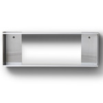 Taper Wall Shelf - Brushed Steel