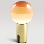 Dipping Light Portable Table Lamp - Brushed Brass / Cream