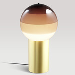Dipping Light Table Lamp - Brushed Brass / Chocolate