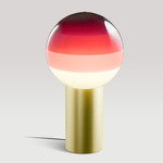 Dipping Light Table Lamp - Brushed Brass / Burgundy