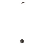 Birdie Straight Outdoor Bollard - Graphite Brown