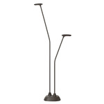 Birdie Double Outdoor Bollard - Graphite Brown